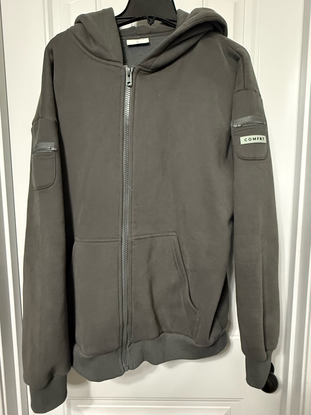 Comfrt Hooded Jacket Charcoal Gray